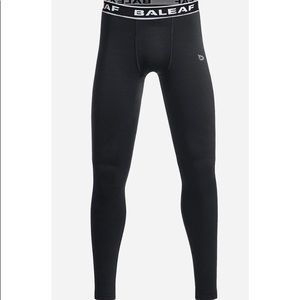 Baleaf Laureate Boy's Black Thermal Baselayer Tights
